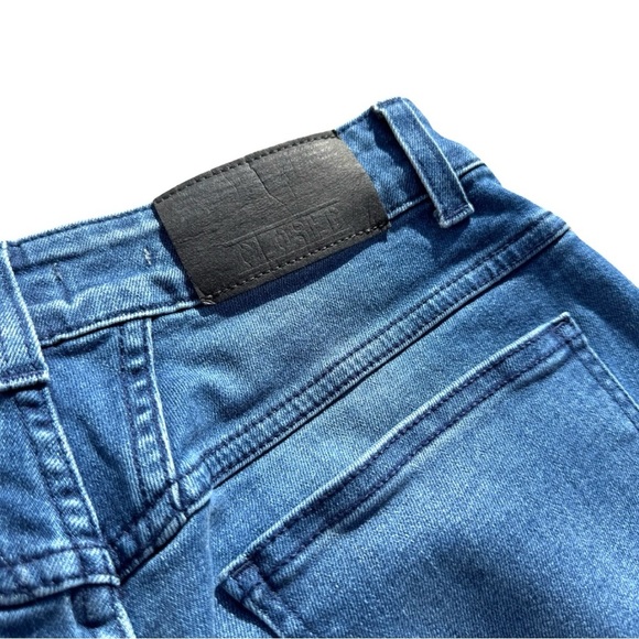Closed Heritage Pedal Pusher Tapered Cropped Jeans Mid-Blue Size 44 High-Waist - Picture 12 of 16